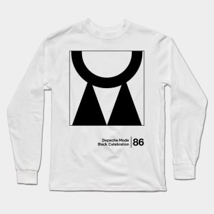 Black Celebration / Minimal Style Graphic Artwork Long Sleeve T-Shirt